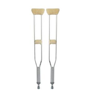 Natural Medical Classic Sheepskin Crutch Covers | 4-Piece | Cornsilk | 8"x4.5"